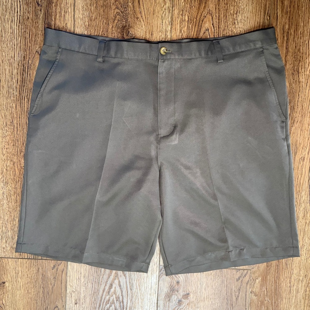 Chaps Golf Mens 42 Performance Shorts Light Brown Taupe Gorpcore sporty